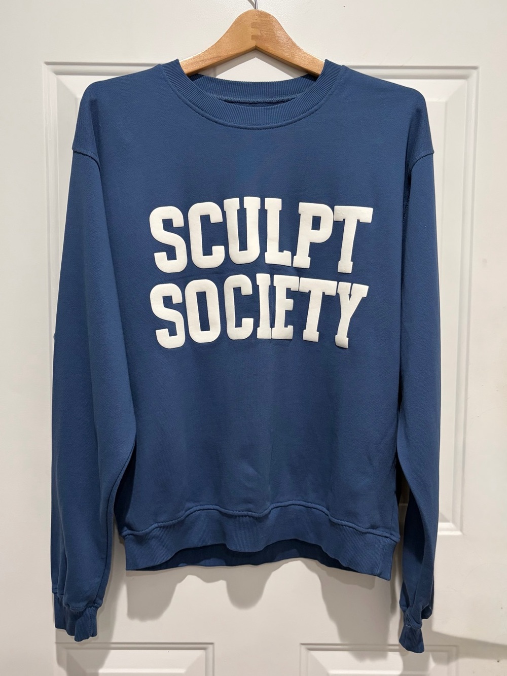 Sculpt Society Blue Crewneck Sweatshirt, Medium